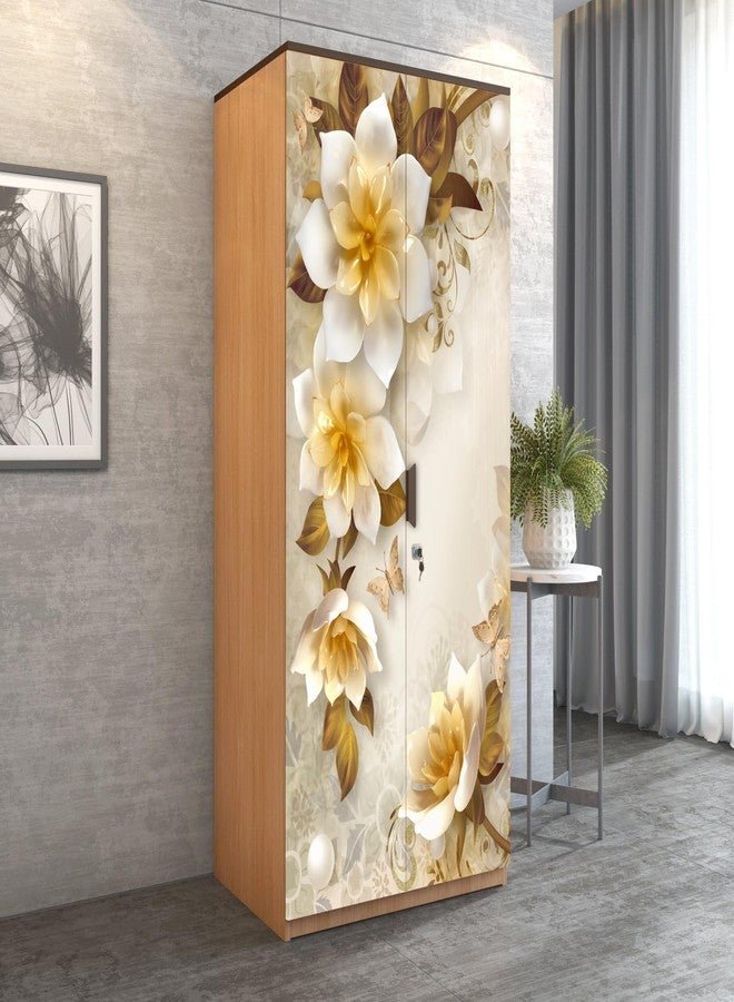 Decor1ders ملصقات ورق جدران للخزائن من ديكور1درز لتزيين المنزل، مقاس (213 × 99) سم، ملصق ورق جدران للخزائن للأبواب، ورق جدران من الفينيل PVC، ورق جدران للخزائن، ملصقات لاصقة ذاتية عادية للخزائن (مجموعة من قطعة واحدة) - Image 4